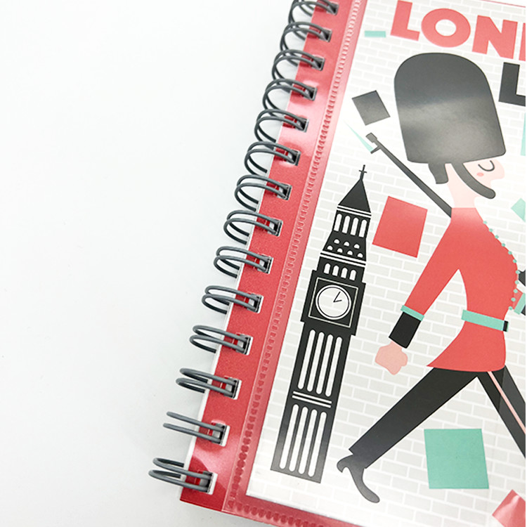 Buy cheap Customized Plastic Wire Journal Book Printing With Sticker Gloss lamination from wholesalers