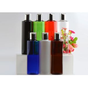 Buy cheap 250ml Custom Clear Amber  Black Skincare Plastic flip cover Bottle from wholesalers