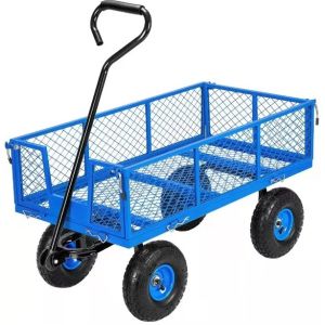 Mesh Platform Collapsible Utility Wagon for Camping and Gardening Essentials