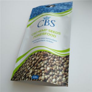 Buy cheap Matte White Hemp Seeds Resealable Packaging Bags , Plastic Pouch Packaging from wholesalers
