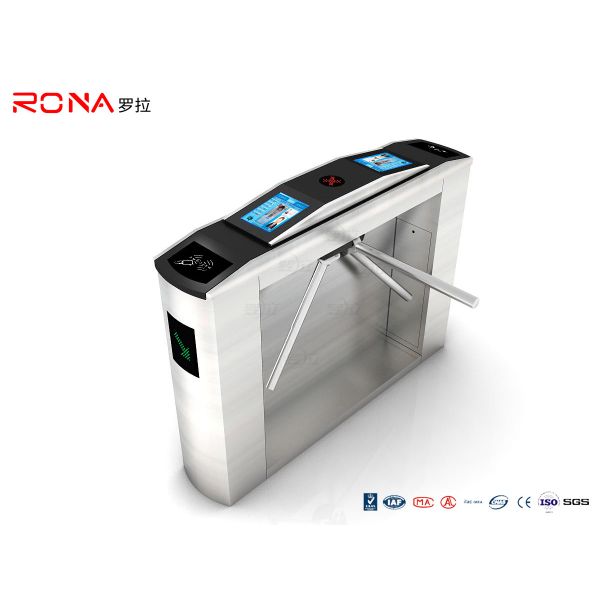 Electromagnetic Valve Tripod Turnstile Gate Automatic Scenic Ticket System 550mm