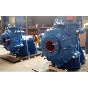 China Mining Duty 8 Bar High Pressure Slurry Pump 6 Vane Enclosed Impeller RAL 5015 on sale