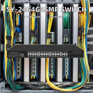 SG3000-MG-24P4C Switch 10/100/1000Mbps Transmission Rate and Stackable Function