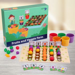 Buy cheap Children'S Wooden Vegetable Farm Fruit Color Cognitive Classification Interactive from wholesalers