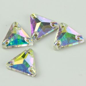 Buy cheap Best Quality Triangle Shape Sew On Stone Crystal Flat Back from wholesalers
