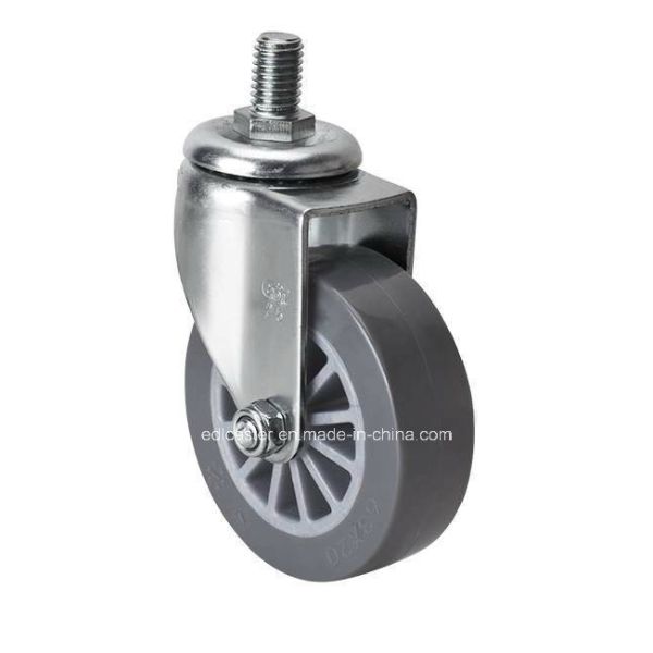 Buy cheap 35kg Load Capacity 1.5" Threaded Swivel PU Caster with Zinc Plated Finish 26315-73 from wholesalers