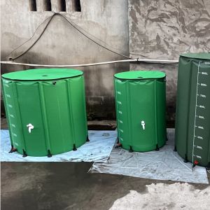 Buy cheap Extra Stable Rainwater Collector 100 Gal Portable Water Storage for Garden Irrigation from wholesalers