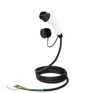 IEC62196-2 EV Charger Plug Type2 Female Car Side With 5m TPU Cable 16/32/63A 3