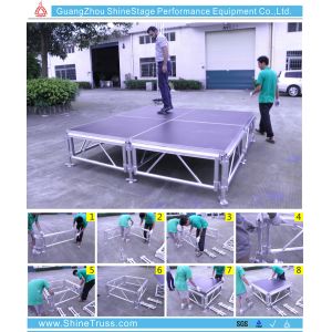 Buy cheap mobile stage for sale,ajustable portable stage, aluminum stage from wholesalers