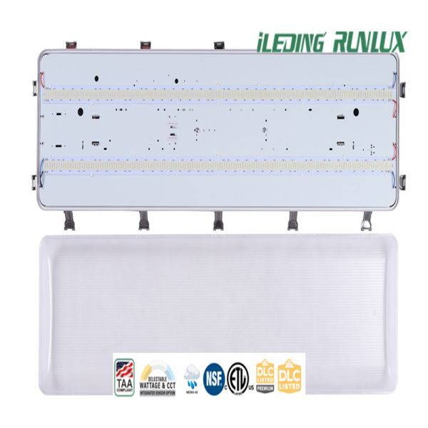 110° Polycarbonate Bay Lighting 6KV Surge Protection IK10 Impact Resistance