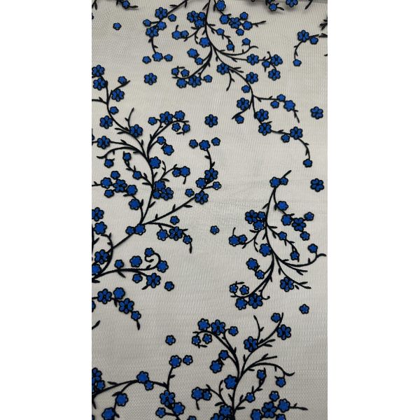 Luxary Embroidered Lace Mesh Snowflower Fabric Beautiful Special Design