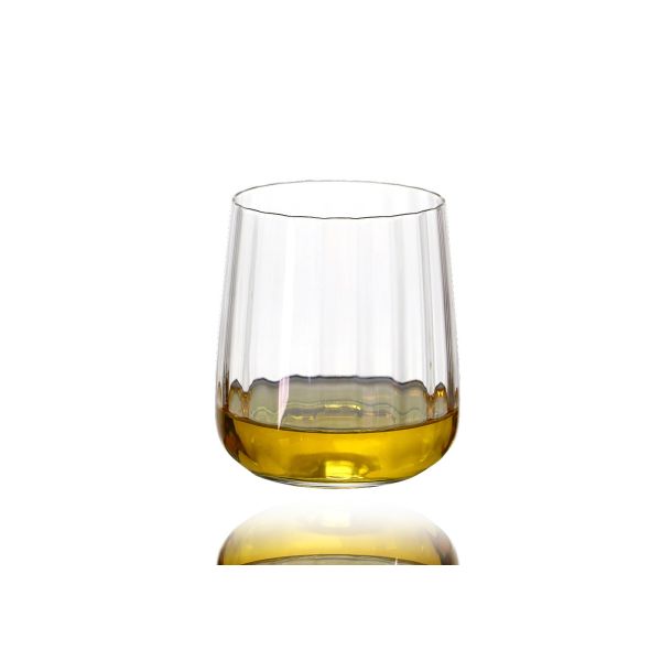 Quality 450ml 15cm Lead Free Crystal Whiskey Glasses Old Fashioned 15Oz for sale