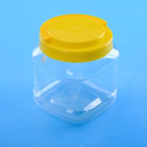 Buy cheap BPA Free 1450ml 131mm Square Plastic Screw Cap Jars from wholesalers