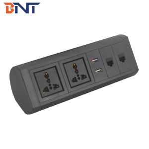 Buy cheap Factory directly sale clamp on desk design table powe Black Movable Clamp On Desk Power Socket With Network from wholesalers