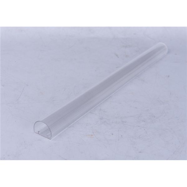 Moisture Proof Plastic LED Profile , Transparent / Milky Extruded Plastic Parts