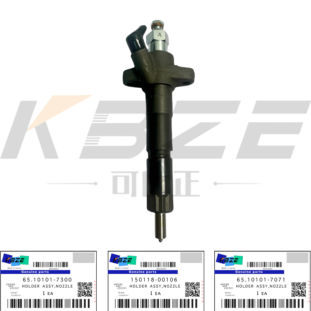 150118-00106 DOOSAN DAEWOO DE12 ENGINE 65.10101-7300 65.10101-7071 INJECTOR ASSY