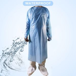 Buy cheap CPE Material Non Sterile Isolation Gown Waterproof Disposable Gown from wholesalers