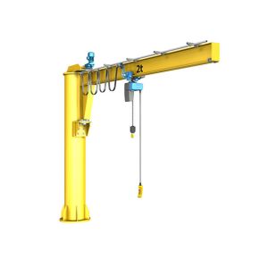 Buy cheap Fixed Column Slewing Jib Crane Manual Rotate Lifting Box Type Support Frame Design from wholesalers