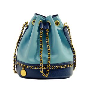 Buy cheap 20cm 22cm Female Crossbody Bag BSCI Drawstring Leather Bucket Bag from wholesalers