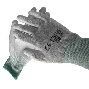 Buy cheap Dust Free PU Coated ESD Palm Fit Anti Static Gloves from wholesalers