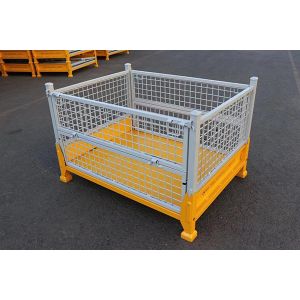 China Collapsible Wire Mesh Stillage Pallet Cage With 2000kg Capacity on sale