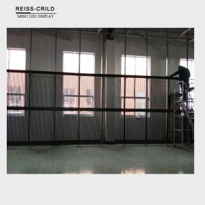 High Definition LED Mesh Display , Transparent LED Mesh Large Viewing Angle