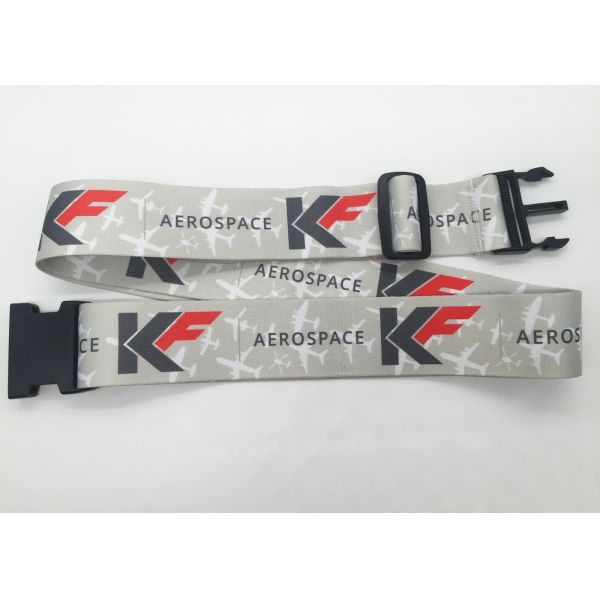 Buy cheap Durable promotional polyester plastic buckle luggage strap with sublimation printing from wholesalers
