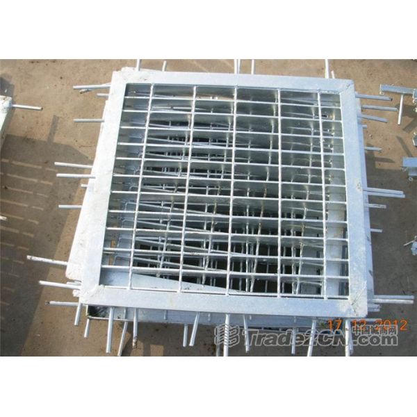 Quality Overflow Steel Grating Drain Cover Anti - Sliding Acid / Alkali Resisting for sale