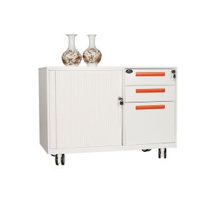 Buy cheap Electrostatic Metal Mobile Pedestal Storage Cabinets With Adjustable Shelves from wholesalers