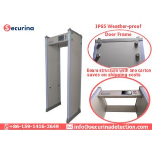 Full Body Metal Detector Door Frame Security Gate IP65 Waterproof 7'' LCD Screen
