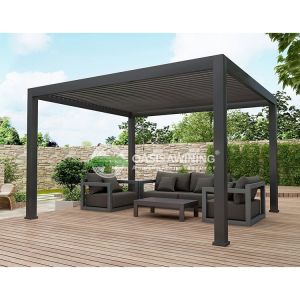 Buy cheap Adjustable 0-100 Degree Aluminum Louvered Pergola with 5-Year Warranty and Aluminum Alloy 6063 T5 Construction from wholesalers