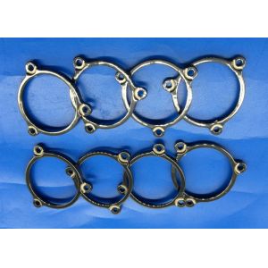 High Glossy Surface Black Zirconia Ceramic Locking Ring Electrical Insulation