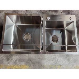 Buy cheap Modern Design Double Bowl Kitchen Sink Undermount with Stainless Steel Drainer and Overflow Included Up To You from wholesalers