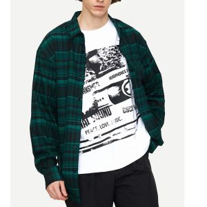 Buy cheap New Collection Long Sleeve Plaid Oversozed Shirts for Men from wholesalers