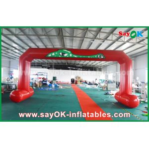 Buy cheap Inflatable Finish Line Arch Red PVC Printed Start Finish Line Arches Double Sewing Inflatable Entrance Arch from wholesalers
