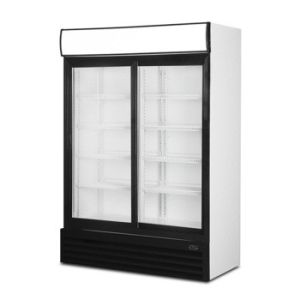Buy cheap 2 Door beverage display cooler with wheels from wholesalers