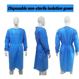 Buy cheap Adequate Inventory Nonwoven Isolation Gown Soft Anti-Static Gown with Knitted Cuffs from wholesalers