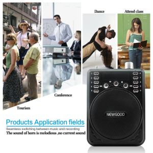 Buy cheap Teachers Coaches Tour Guides Voice Booster Portable Voice Amplifier Loudspeaker U DISK ABS Black NEWGOOD manufacturer from wholesalers