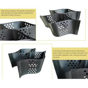 Cellular Confinement System Smooth And Textured Plastic HDPE Geocells For Road