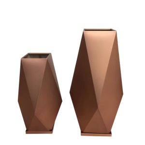 Buy cheap Support custom metallic irregular flower pot planters from wholesalers