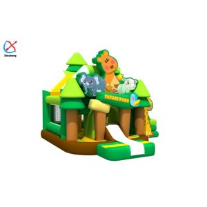 Factory Inflatable Combo Castle Safari Park Inflatable Bouncy House With Slide