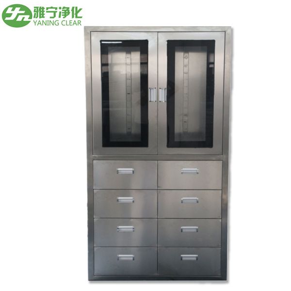 Buy cheap Stainless Steel Medical Cabinet With 8 Pcs Drawer Half Swing Door Adjustable Shutter from wholesalers