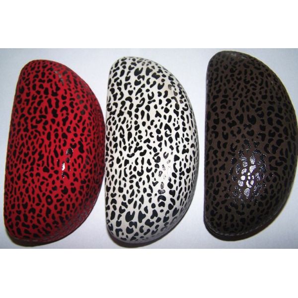 Fashionable sunglasses cases with spot leather