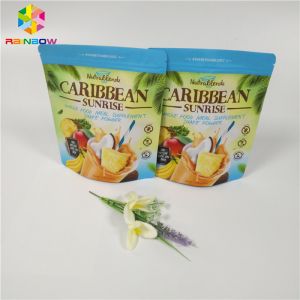 Buy cheap Tea Powder / Coffee Packaging Stand Up Zipper Pouch Zipper Locked Matte Doypack Bags from wholesalers