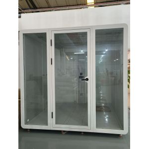Buy cheap Steel Structure Soundproof Portable Booth Customized Modern Office Pods from wholesalers