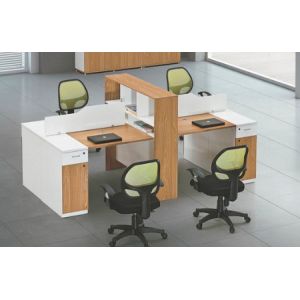 Buy cheap modern 4 seats office desk workstation in warehouse in Foshan from wholesalers