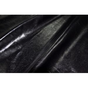 Buy cheap Black  137cm Faux PU Solid Smooth PU Leather Semi Finished product