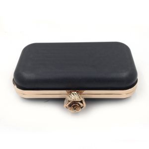 Buy cheap Custom plastic shell iron frame evening bag metal box clutch with light gold from wholesalers