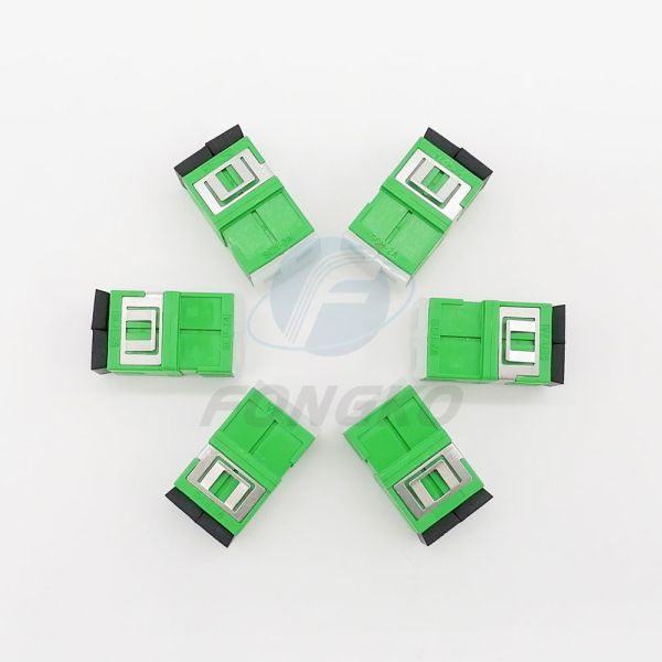 Metal Shrapnel LC Duplex Adaptor , APC Fiber Optic Adapters 0.20dB