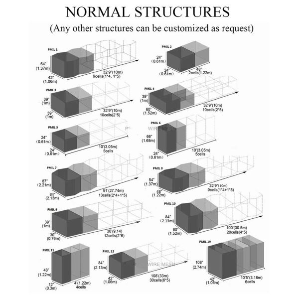 Zinc Aluminum Coated HESCO Wall 12B/12G HESCO Mil Welded Mesh